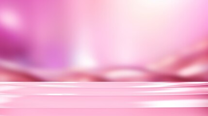 abstract pink gold background with blur bokeh light, glitter glow magical moment luxury atmosphere on wood ground stage, Generative Ai