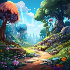 cartoon forest animation cartoon forest image