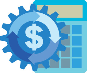 ドルマークとキャッシュフローのイメージ