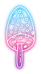 Set of dessert neon