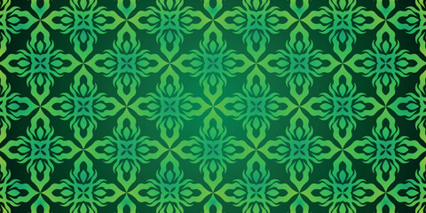 arabic motif green background	