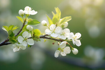 Whispers of Spring: Vibrant Pear Blossoms