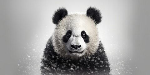 Obraz premium A beautiful view of panda bear. Generative AI.