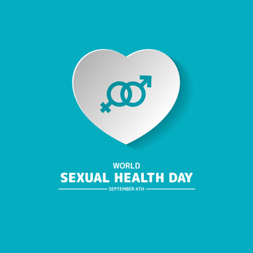 World Sexual Health Day September 4th background vector illustration 