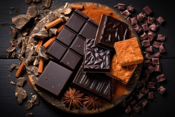 close up of chocolate candy