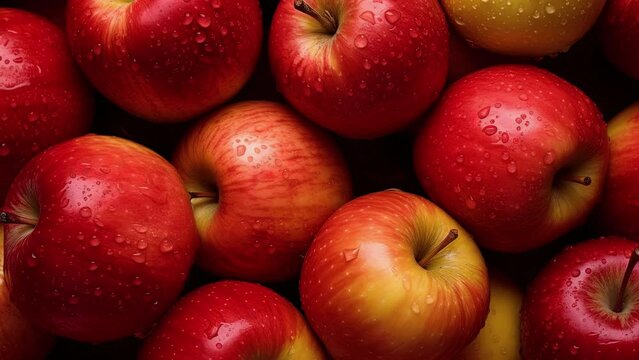 Fresh organic ripe apple fruits. Fresh apples
