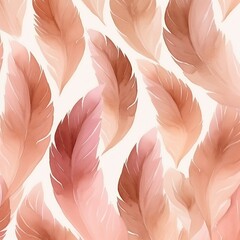 Brown abstract background of birds and chicken feathers. generative ai