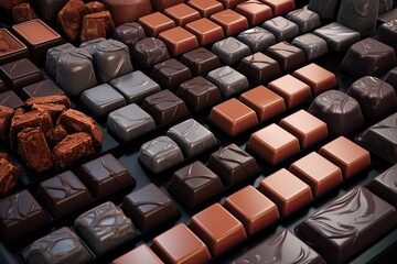 Fototapeta premium close up of chocolate candy