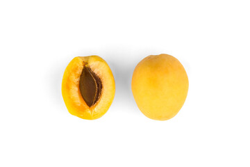 Apricot on a white background.