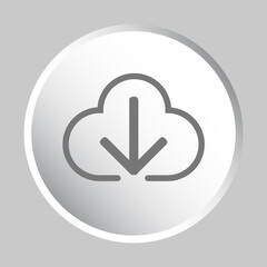 Impor cloud button vector