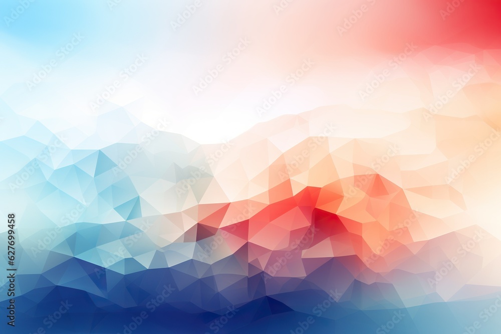 Poster abstract background illustration with a blend of geometric shapes and soft colors mosaic generative 
