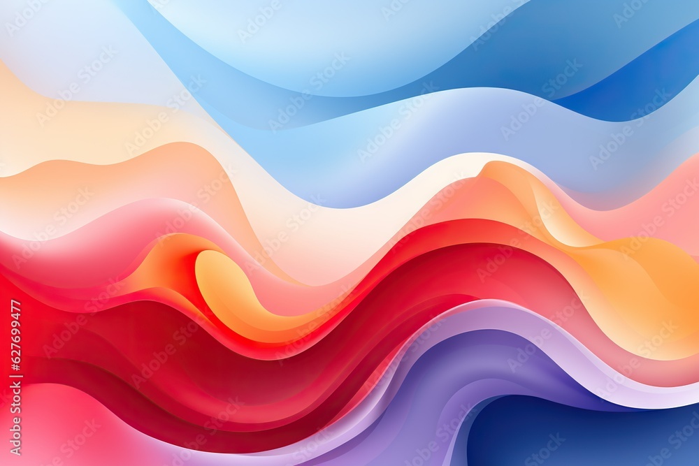 Poster abstract background illustration with a mix of dynamic shapes and vibrant colors green color generat