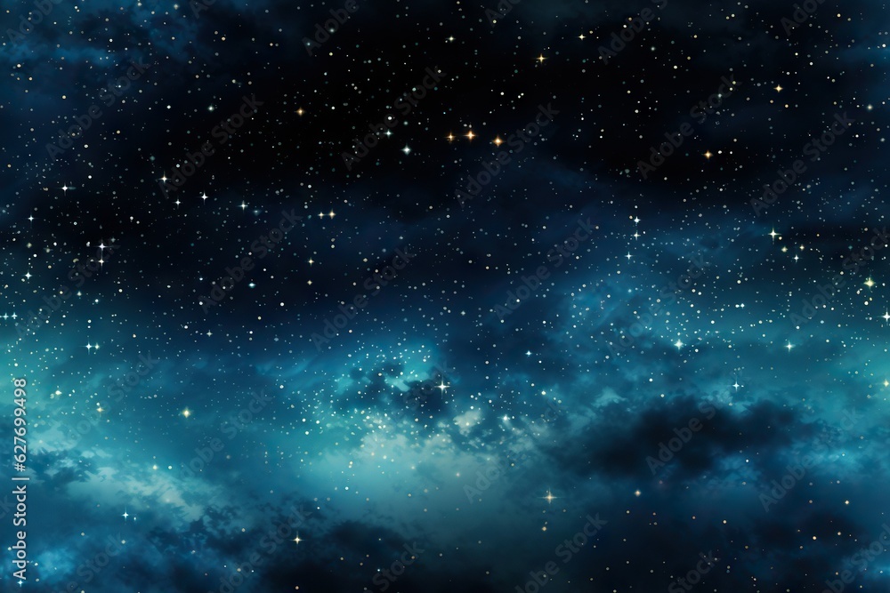 Poster abstract pattern resembling a celestial sky with stars and galaxies star trail generative ai