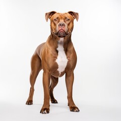 american staffordshire terrier isolated. Generative AI