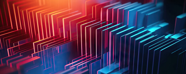 Obraz premium Abstract digital background. Data universe illustration. Ideal for depicting network abilities, technological processes, digital storages, science, education, etc.