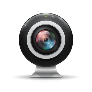 Web camera on a white background. Vector illustration.