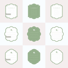 Frame background in pastel color.
