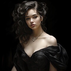 Portrait of a beautiful woman