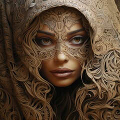 Portrait of a beautiful woman