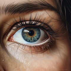 Close up of a woman's eye