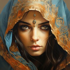 Portrait of a beautiful woman