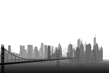 Skyscrapers in the city 