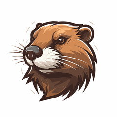 Esport vector logo beaver, beaver icon, beaver head, vector - obrazy, fototapety, plakaty