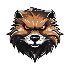 Esport vector logo beaver, beaver icon, beaver head, vector - obrazy, fototapety, plakaty