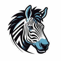 Esport vector logo zebra, zebra icon, zebra head, vector