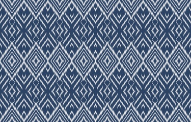 Ethnic abstract ikat art. Aztec ornament print. geometric ethnic pattern seamless  color oriental.  Design for background ,curtain, carpet, wallpaper, clothing, wrapping, Batik, vector illustration.