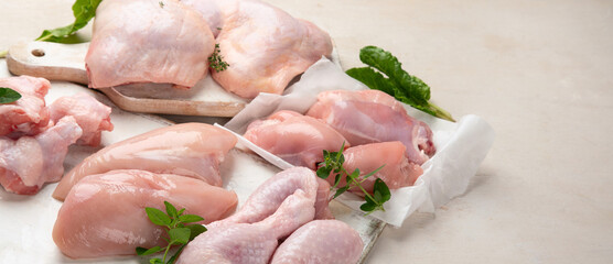 Fresh chicken meat. Healthy eating. © bit24