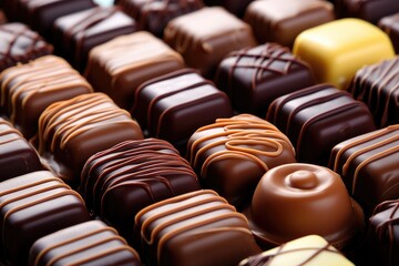 Obraz premium close up of chocolate candy
