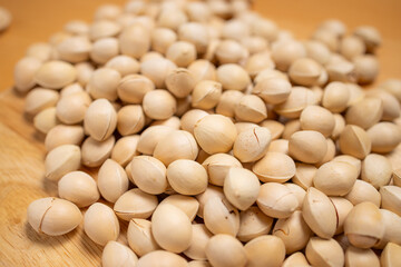 Fresh ginkgo seed nut close up