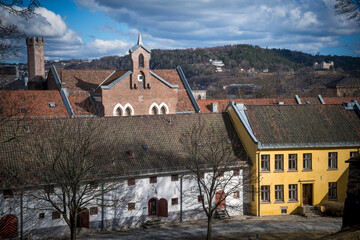 View from the Akershus Fortress in Norwegian capital Oslo