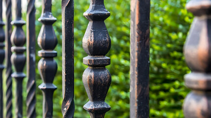 Wrought Iron Fence. Metal fence 