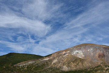 Climbing  Mount Azuma-Kofuji, Fukushima, Japan