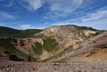 Climbing  Mount Azuma-Kofuji, Fukushima, Japan