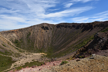 Climbing  Mount Azuma-Kofuji, Fukushima, Japan