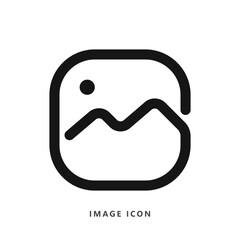 Image icon with style line. vector illustration