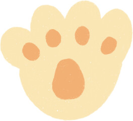 Hand drawn Paw Illustration