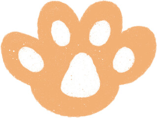 Hand drawn Paw Illustration