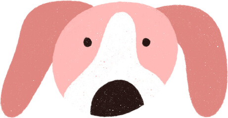 Hand drawn Cute Dog Illustration