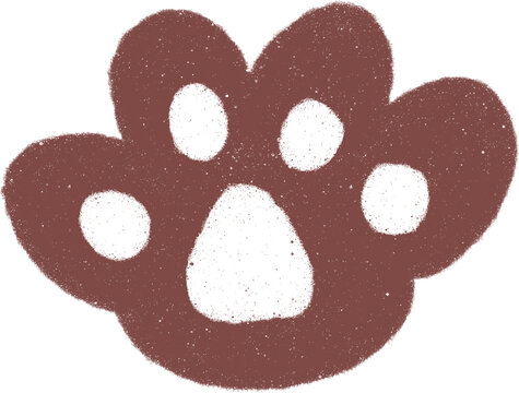Hand drawn Paw Illustration