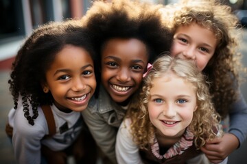 Obraz premium portrait of a group of children