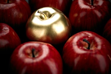 Refreshing and Crisp: Close-Up of Washing a Fresh Apple in 4K Resolution