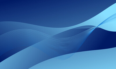 blue curves waves business lines with soft gradient abstract background