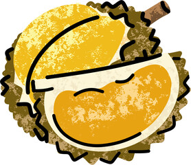 fruit illustrations, simple illustration in abstract flat outline drawing style, healthy food