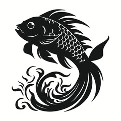 Obraz premium Sea Dragon silhouettes and icons. Black flat color simple elegant Sea Dragon animal vector and illustration. 