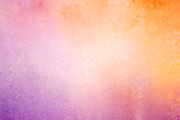 Abstract abstract background in pink, orange and yellow, colorized, light violet and light beige, shaped canvas, water drops, monochromatic shadows.
