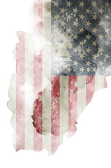 Naklejka premium Grunge USA Flag background texture